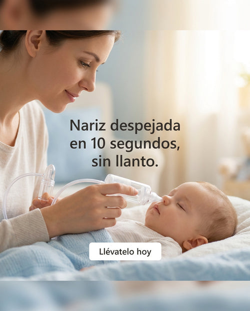 Alivio Nasal al Instante - Aspirador Silencioso para Bebé