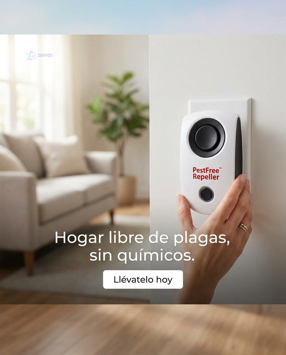 Hogar Libre de Plagas - Repelente Ultrasónico Inteligente